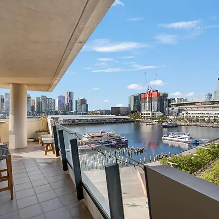 Spectacular Victoria Harbour Apartment Docklands Melbourne Exterior photo